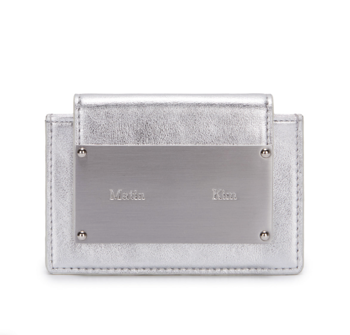 Matin Kim] ACCORDION WALLET IN SILVER – Ohue