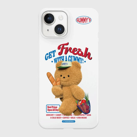 [THENINEMALL] Gummys Fresh Market Hard Phone Case (2 types)