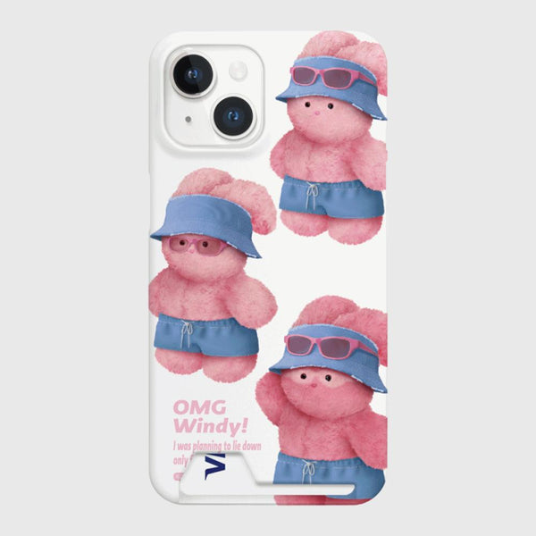 [THENINEMALL] Pattern Windy Hard Phone Case (2 types)