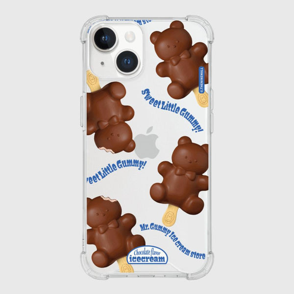 [THENINEMALL] Pattern Ice Cream Gummy Clear Phone Case (3 types)