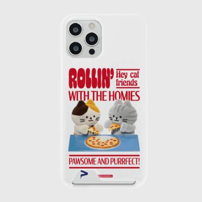 [THENINEMALL] Pizza Together Hard Phone Case (2 types)