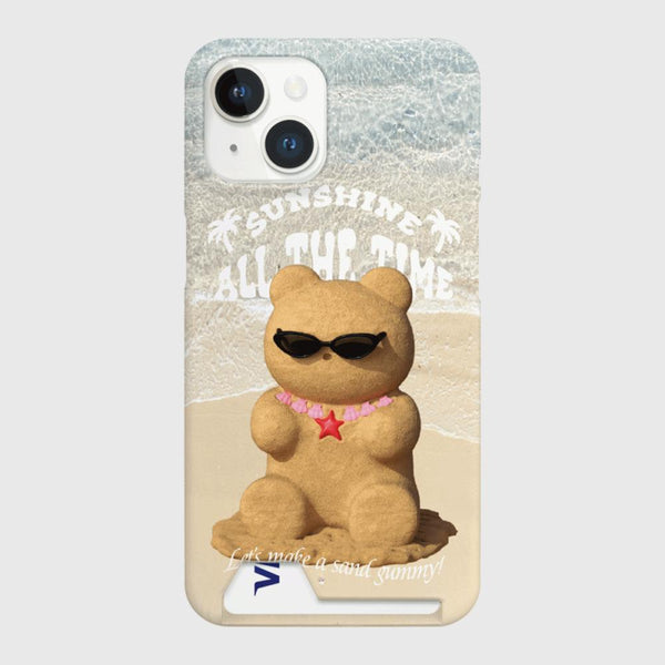 [THENINEMALL] Sand Gummy Hard Phone Case (2 types)