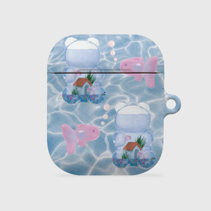 [THENINEMALL] Pattern Gummy Fish House AirPods Hard Case