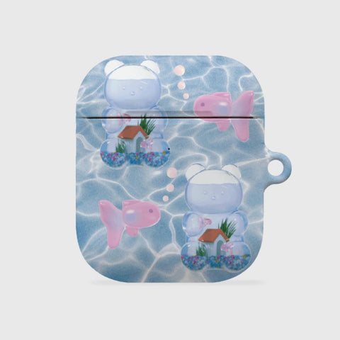 [THENINEMALL] Pattern Gummy Fish House AirPods Hard Case