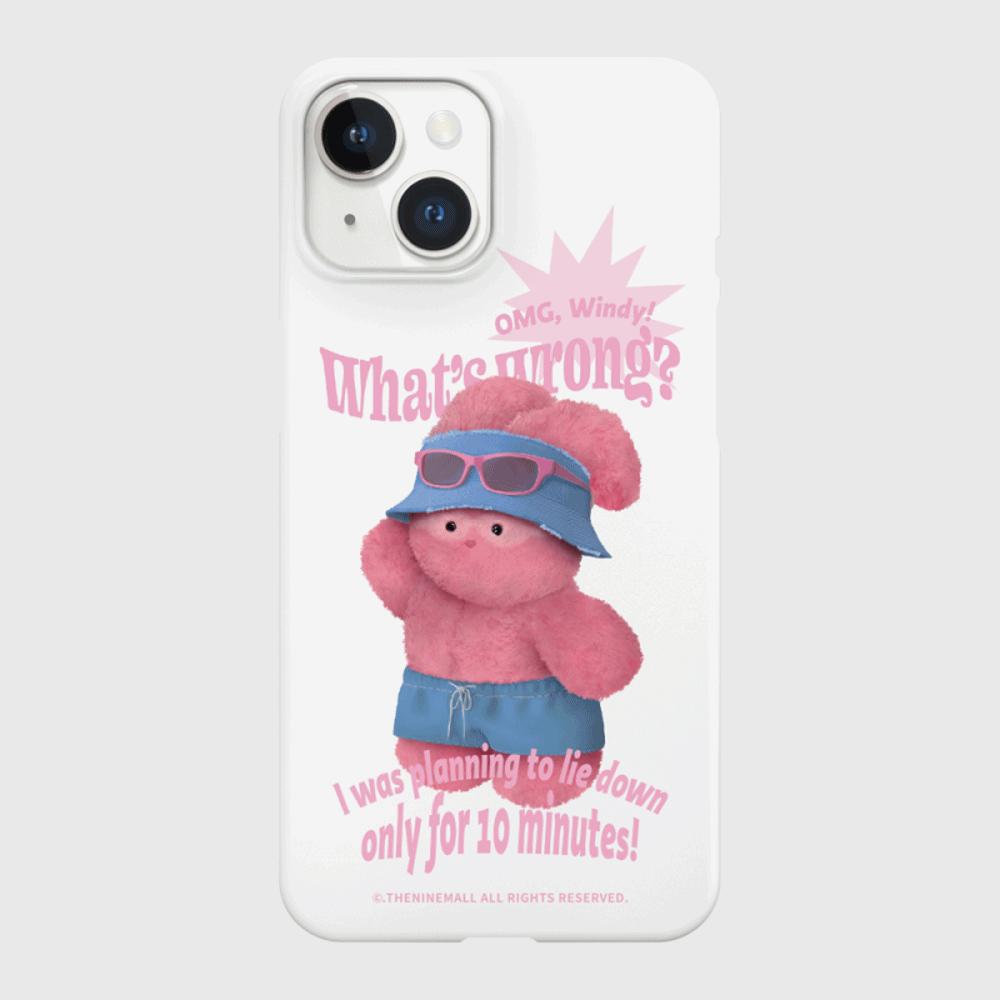 [THENINEMALL] Tanning Windy Hard Phone Case (2 types)