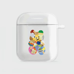 [THENINEMALL] Paper Gummy AirPods Clear Case