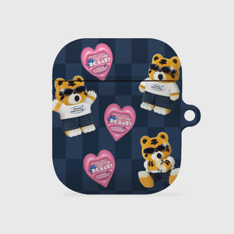 [THENINEMALL] Pattern Bad Hey Tiger AirPods Hard Case