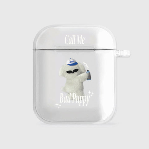 [THENINEMALL] Bad Puppy Ppokku AirPods Clear Case