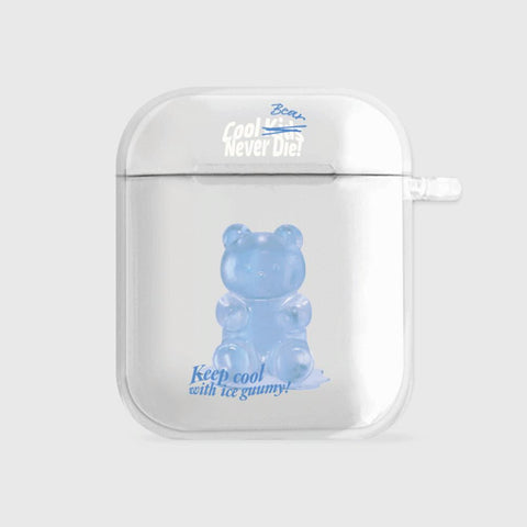 [THENINEMALL] Basic Ice Gummy AirPods Clear Case