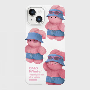 [THENINEMALL] Pattern Windy Hard Phone Case (2 types)