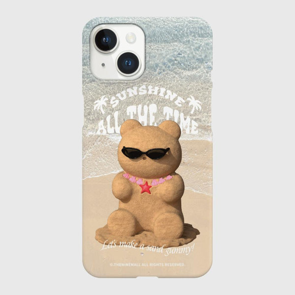 [THENINEMALL] Sand Gummy Hard Phone Case (2 types)