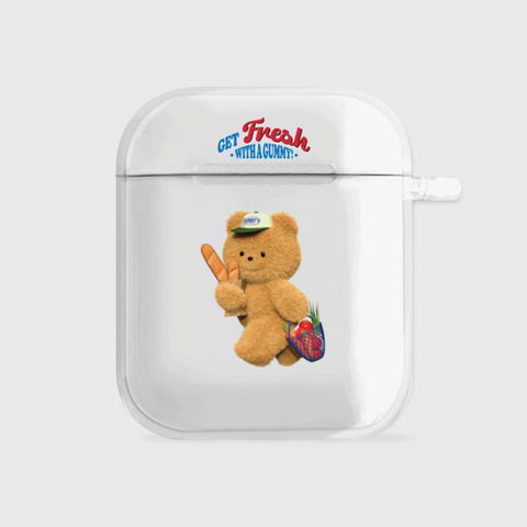 [THENINEMALL] Gummys Fresh Market AirPods Clear Case