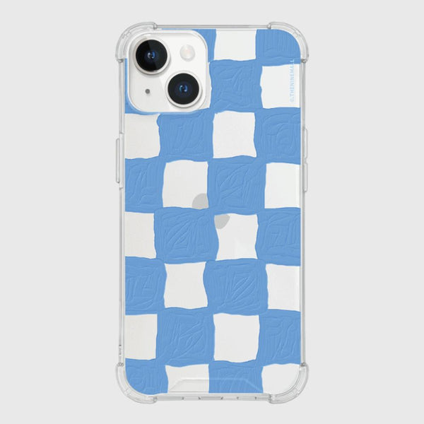 [THENINEMALL] Painting Checkerboard Clear Phone Case (3 types)