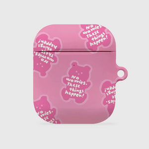 [THENINEMALL] Painting No Worries Bear AirPods Hard Case