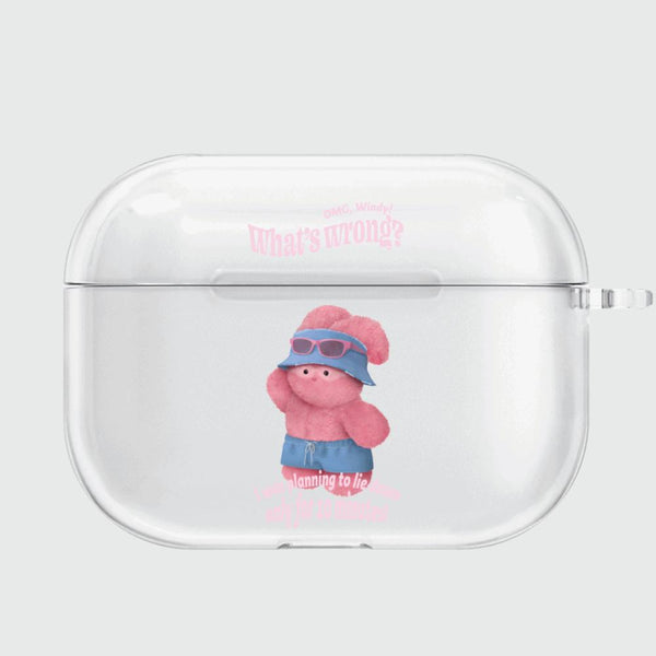 [THENINEMALL] Tanning Windy AirPods Clear Case