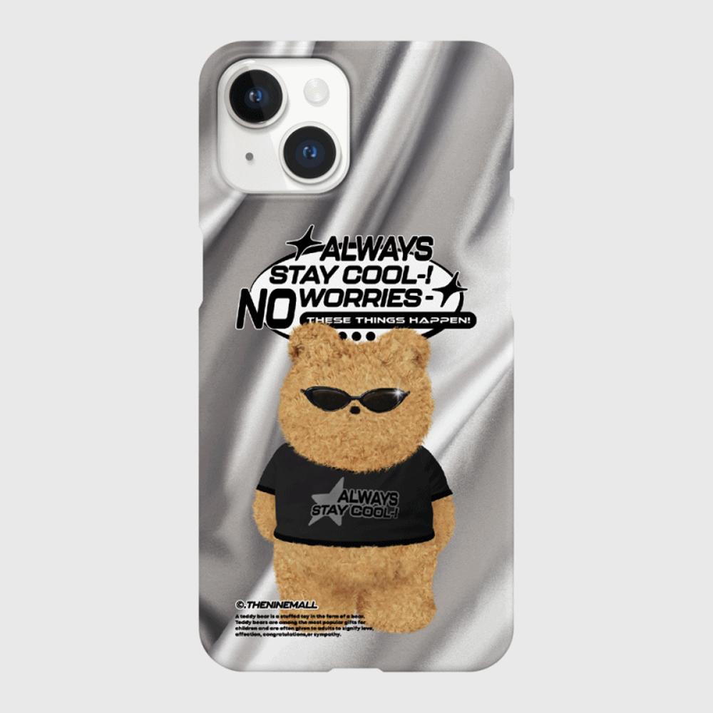 [THENINEMALL] No Worries Gummy Hard Phone Case (2 types)