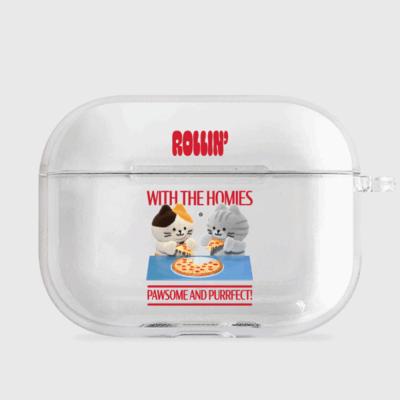 [THENINEMALL] Pizza Together AirPods Clear Case