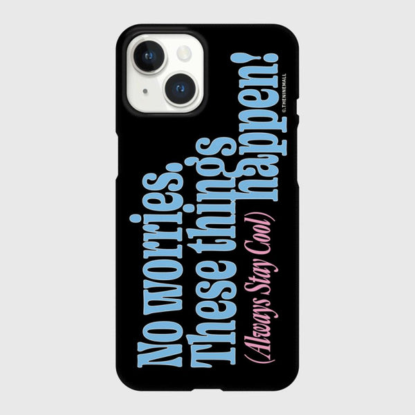 [THENINEMALL] Vintage No Worries Hard Phone Case (2 types)