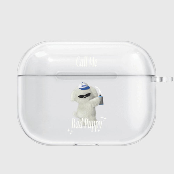 [THENINEMALL] Bad Puppy Ppokku AirPods Clear Case