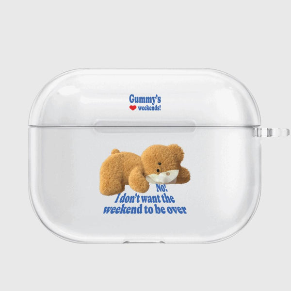 [THENINEMALL] Love Weekends AirPods Clear Case