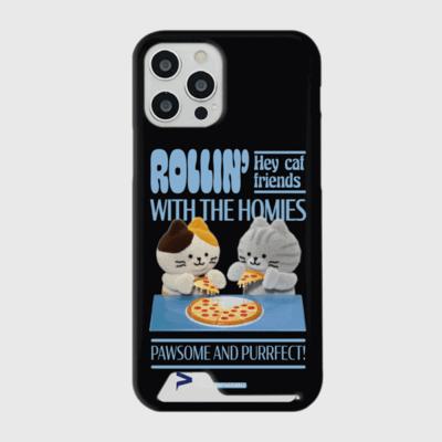 [THENINEMALL] Pizza Together Hard Phone Case (2 types)