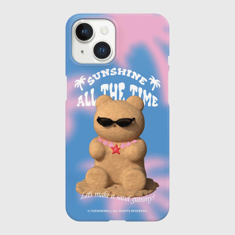 [THENINEMALL] Sand Gummy Hard Phone Case (2 types)