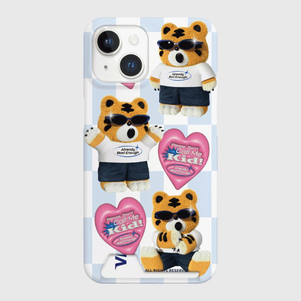 [THENINEMALL] Pattern Bad Hey Tiger Hard Phone Case (2 types)