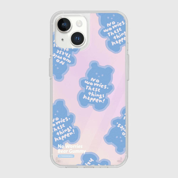 [THENINEMALL] Painting No Worries Bear Mirror Phone Case