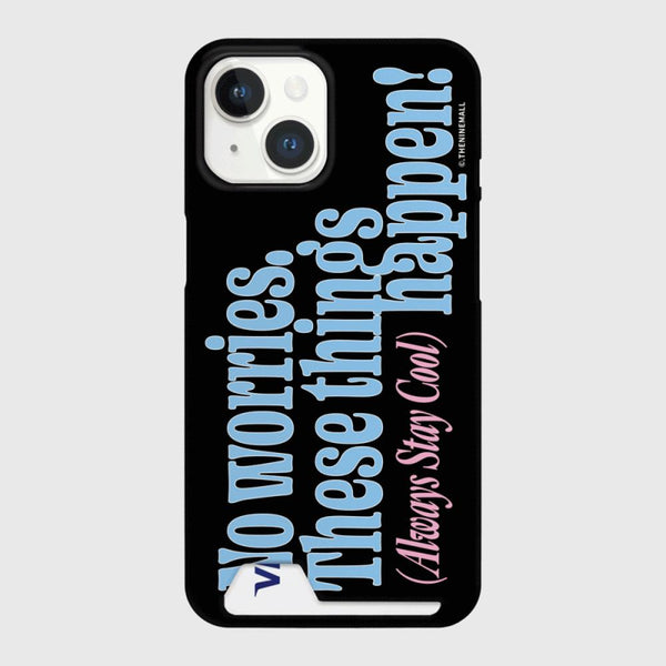 [THENINEMALL] Vintage No Worries Hard Phone Case (2 types)