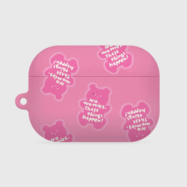 [THENINEMALL] Painting No Worries Bear AirPods Hard Case