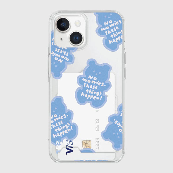 [THENINEMALL] Painting No Worries Bear Clear Phone Case (3 types)