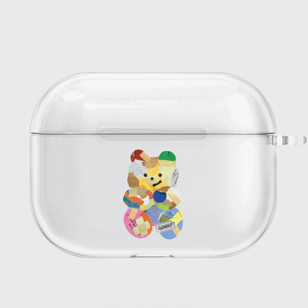 [THENINEMALL] Paper Gummy AirPods Clear Case