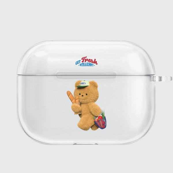 [THENINEMALL] Gummys Fresh Market AirPods Clear Case