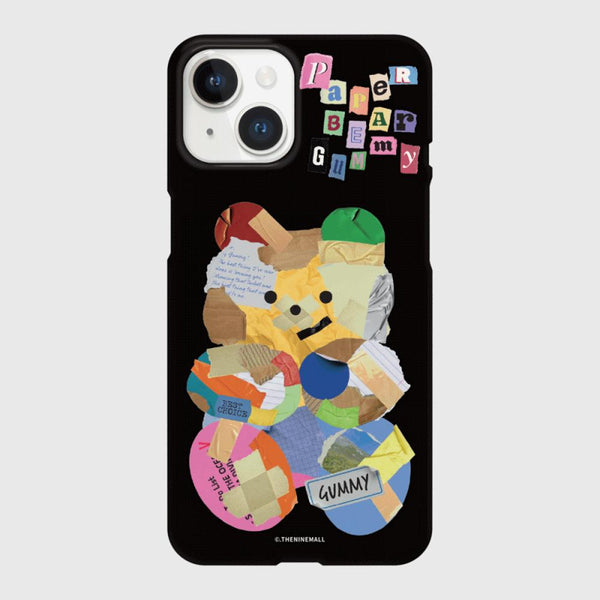 [THENINEMALL] Paper Gummy Hard Phone Case (2 types)