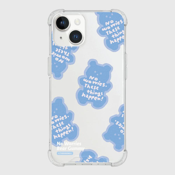 [THENINEMALL] Painting No Worries Bear Clear Phone Case (3 types)