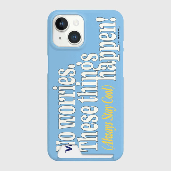 [THENINEMALL] Vintage No Worries Hard Phone Case (2 types)