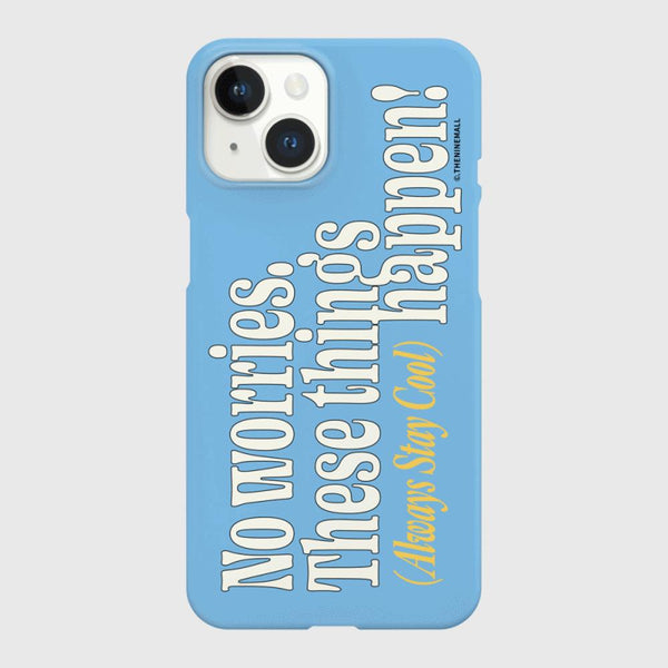 [THENINEMALL] Vintage No Worries Hard Phone Case (2 types)