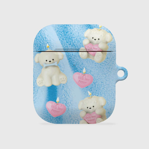 [THENINEMALL] Puppy Candle AirPods Hard Case