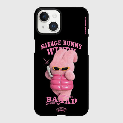 [THENINEMALL] Puffer Bad Windy Hard Phone Case (2 types)