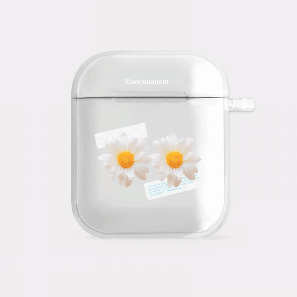 [Mademoment] Pure Daisy Design Clear AirPods Case