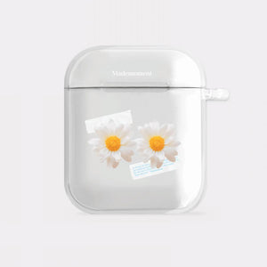 [Mademoment] Pure Daisy Design Clear AirPods Case