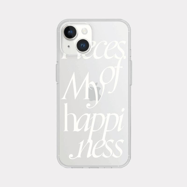 [Mademoment] Pieces Of Lettering Design Clear Phone Case (3 Types)