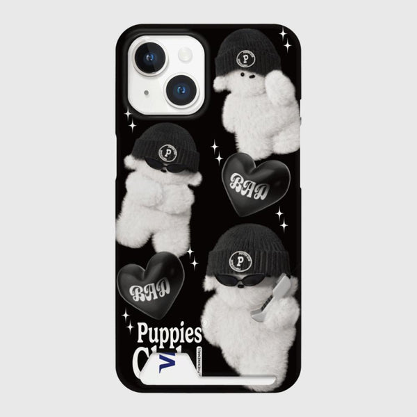 [THENINEMALL] Pattern Bad Puppy Hard Phone Case (2 types)