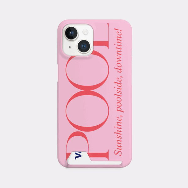 [Mademoment] Poolside Lettering Design Phone Case