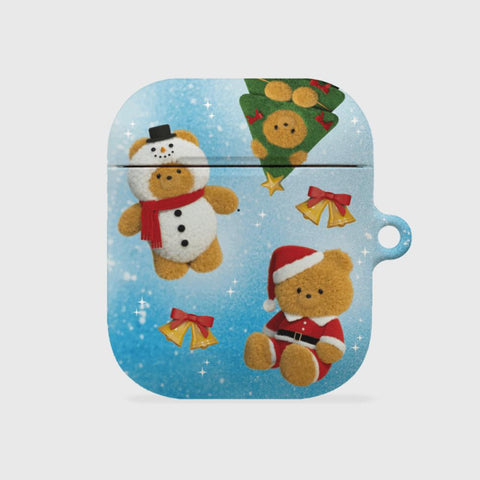 [THENINEMALL] Pattern Happy Holiday Gummy AirPods Hard Case