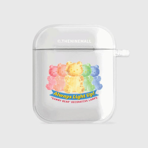 [THENINEMALL] Gummy Light Set AirPods Clear Case