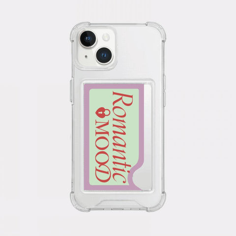 [Mademoment] French Mood Lettering Design Clear Phone Case (1 Type)