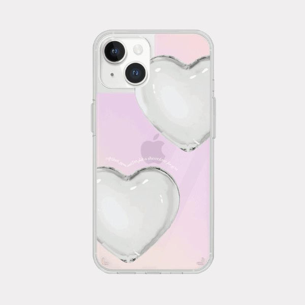 [Mademoment] Pure Love Design Glossy Mirror Phone Case