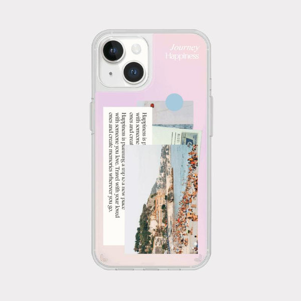 [Mademoment] Trip Sticker Design Glossy Mirror Phone Case