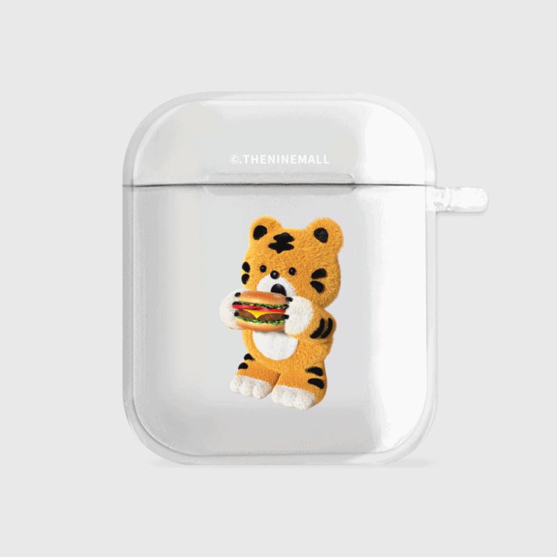 [THENINEMALL] Favorite Hamburger AirPods Clear Case